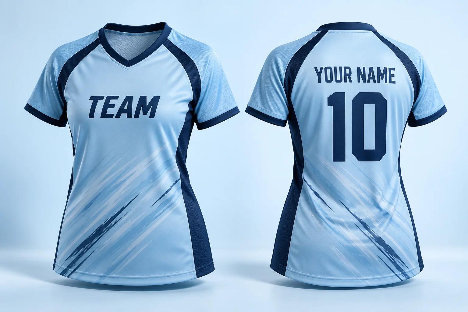 Field Hockey front and back personalization concept