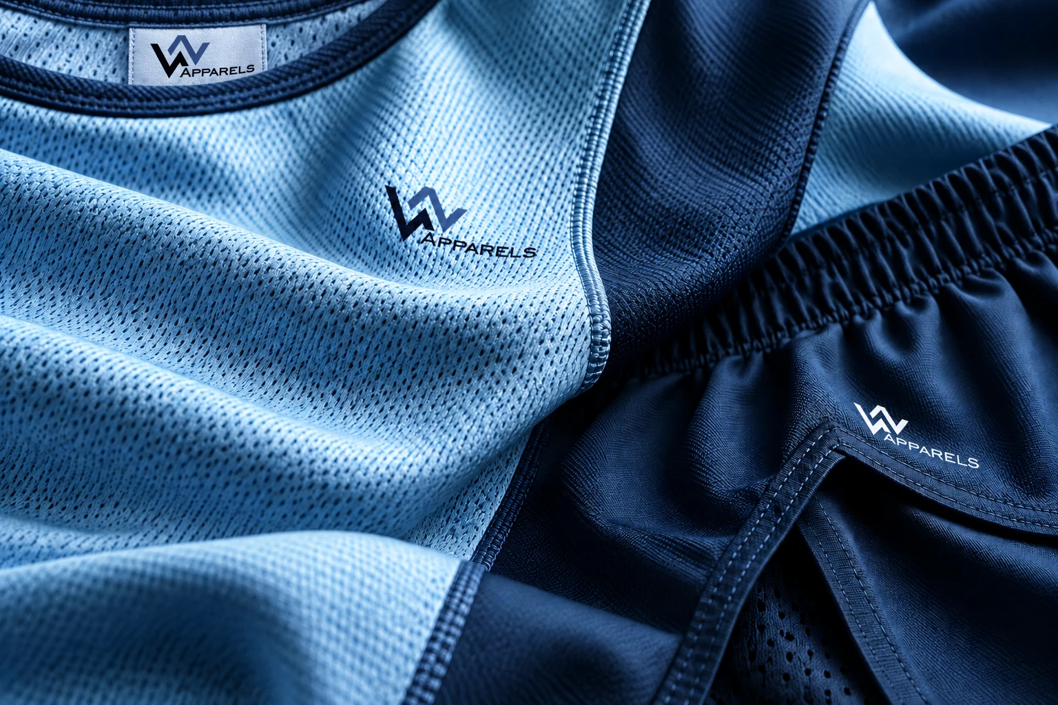 Athletics garment fabric close-up