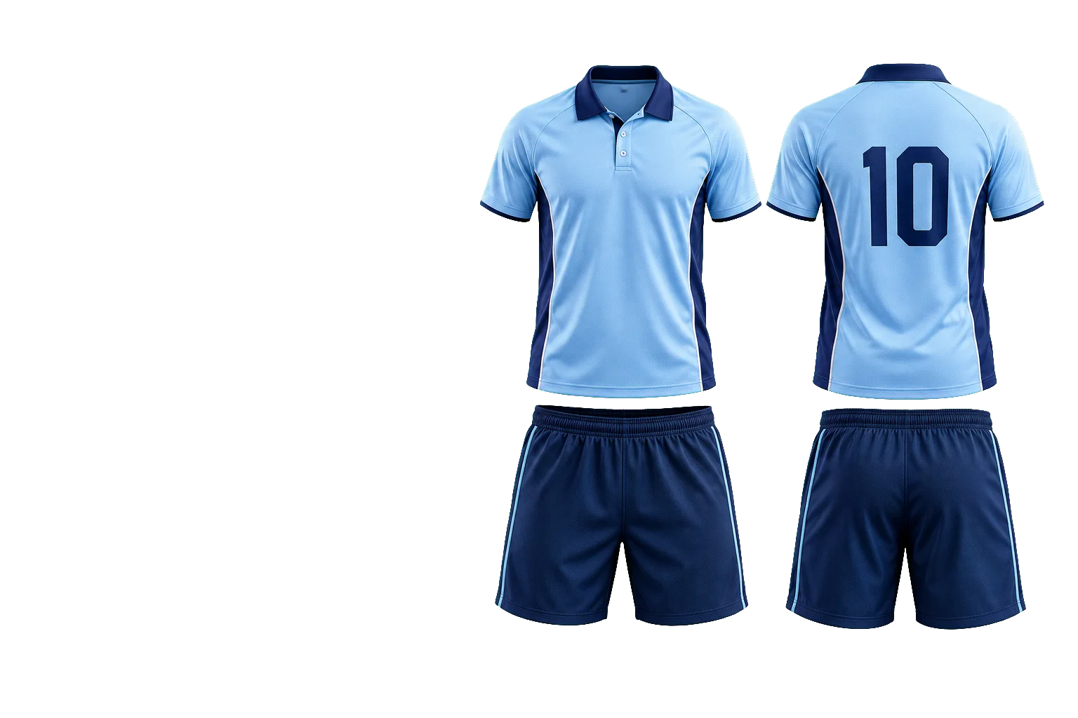 Racket Sports kit concept: front, back and coordinating garments