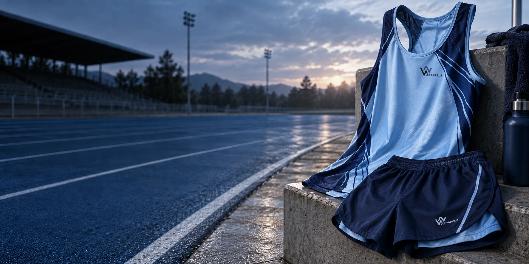 Athletics apparel campaign concept at its sporting venue