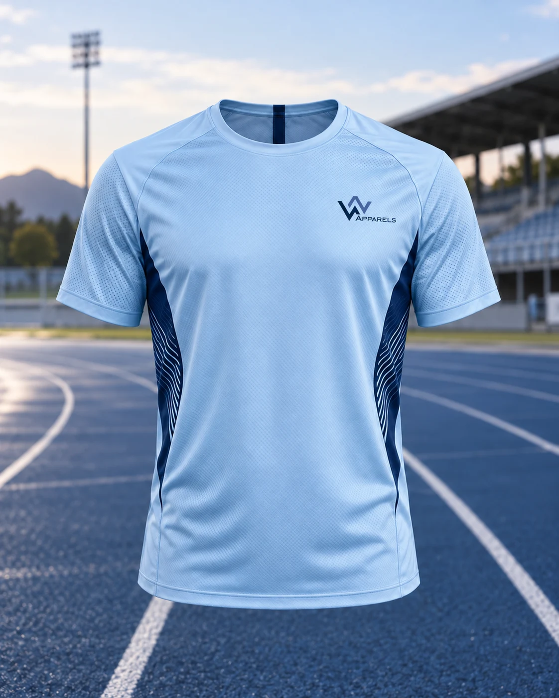 Athletics: running tees apparel concept